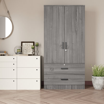 Small two door wardrobe discount